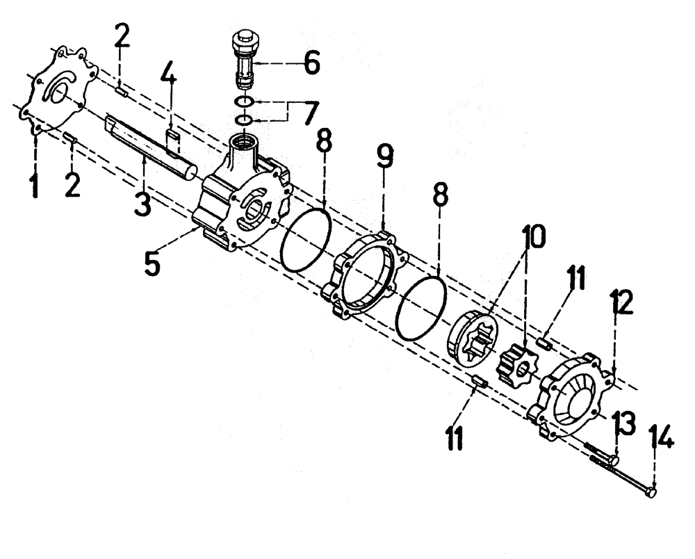 Схема запчастей Case IH 7000 - (B03-15) - CHARGE PUMP Hydraulic Components & Circuits