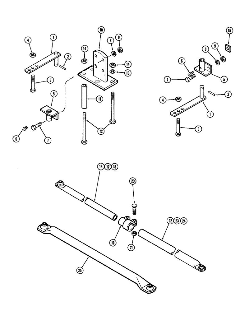 Схема запчастей Case IH 400-SERIES - (28) - STEERING PIPES AND PIVOT 