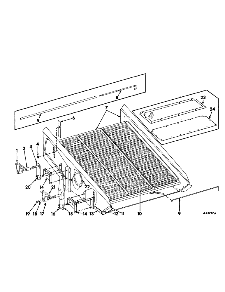 Схема запчастей Case IH 403 - (081) - SHOE, SHOE SIEVE (74) - CLEANING