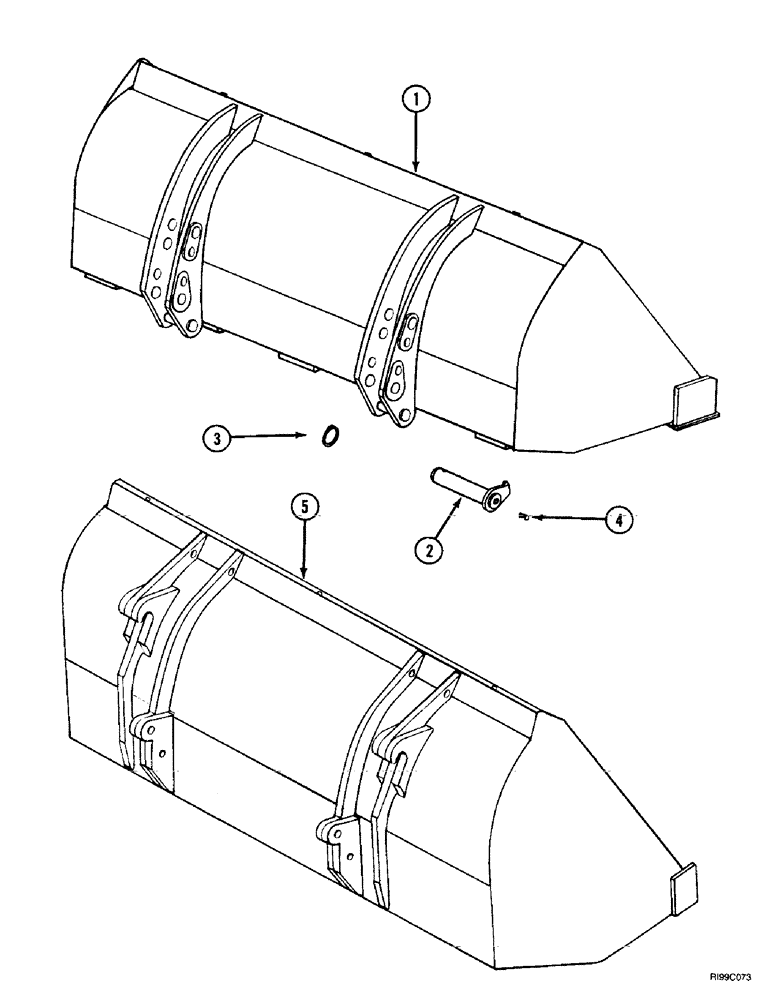 Схема запчастей Case IH L400 - (9-12) - MATERIAL BUCKET, GENERAL PURPOSE (09) - CHASSIS/ATTACHMENTS