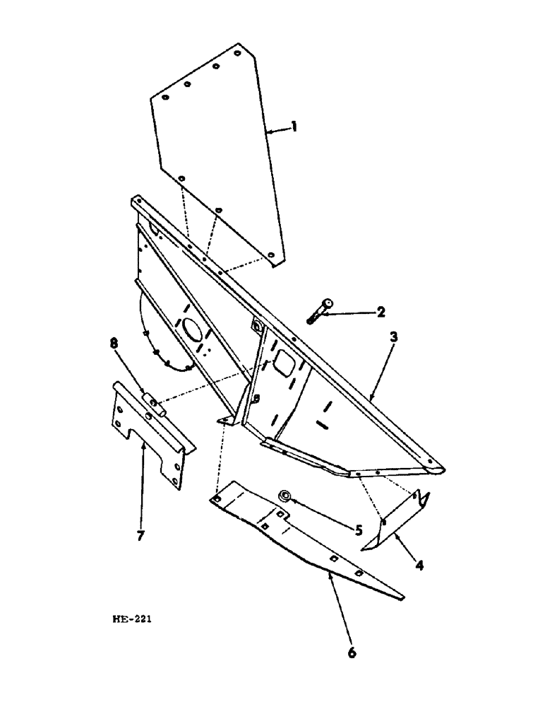 Схема запчастей Case IH 275 - (Q-04) - PLATFORMS, SINGLE AUGER PLATFORM SIDE Platforms