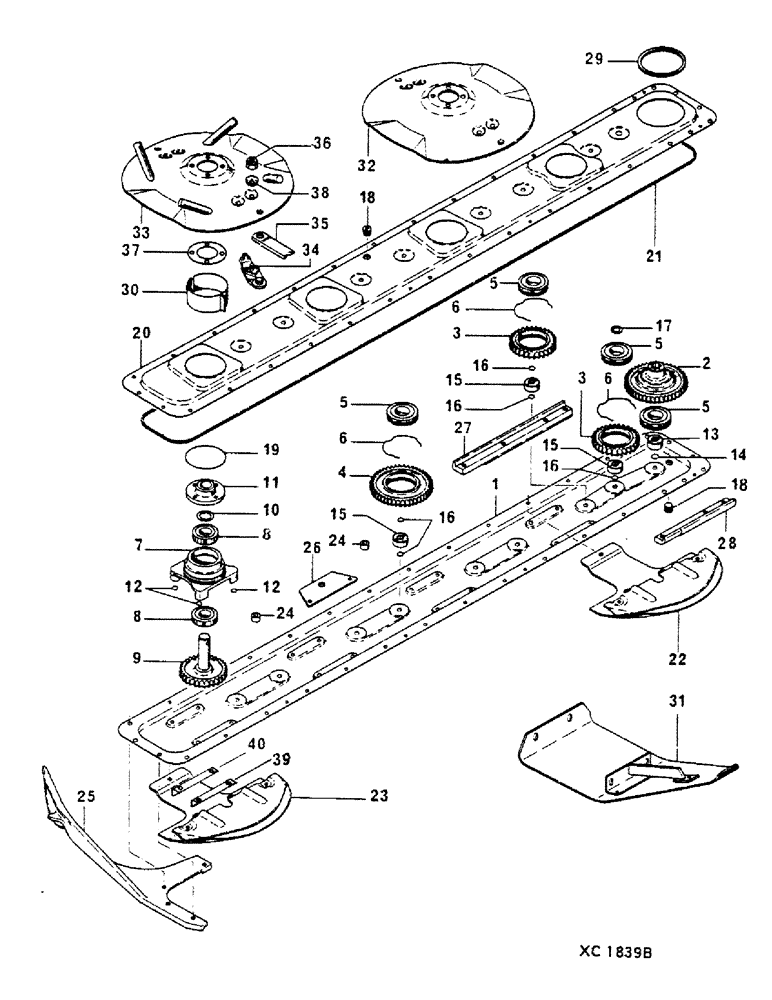 Схема запчастей Case IH 3104 - (A-15) - CUTTER BAR, 3104 