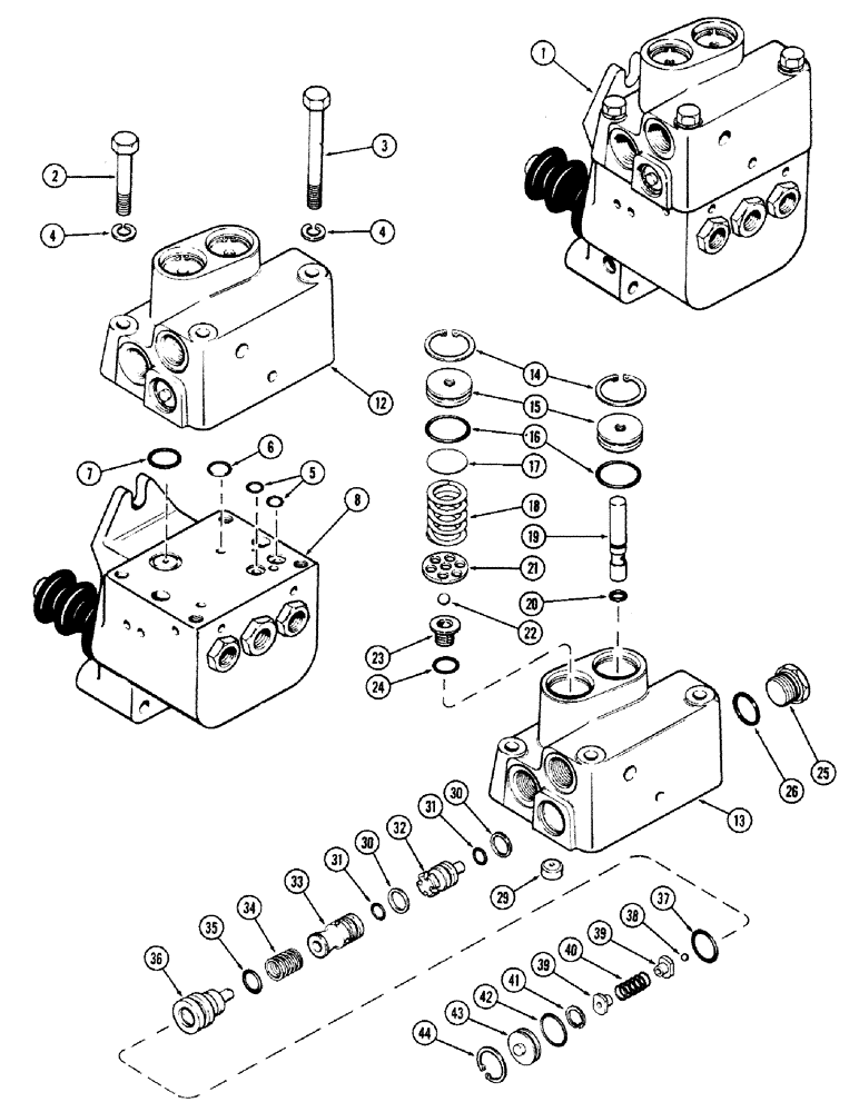 Схема запчастей Case IH 870 - (192) - A65055 POWER BRAKE VALVE, POWER SHIFT, 1ST USED TRACTOR SERIAL NUMBER 8711460 (07) - BRAKES