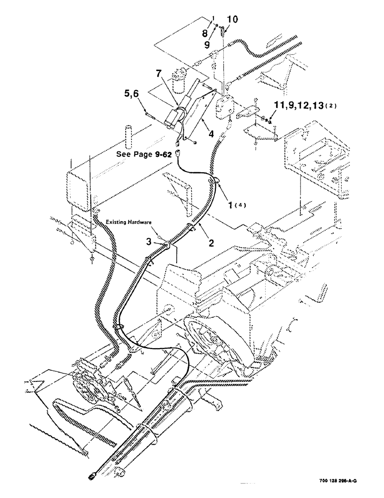 Схема запчастей Case IH 8545 - (9-58) - BALE THROWER ELECTRICAL SPEED CONTROL ASSEMBLY Decals & Attachments