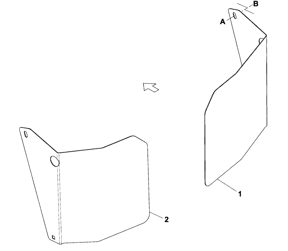 Схема запчастей Case IH 1052 - (09-41) - EUROPEAN HEADER UPGRADES BACKSHEET CLOSURE PANELS (09) - CHASSIS