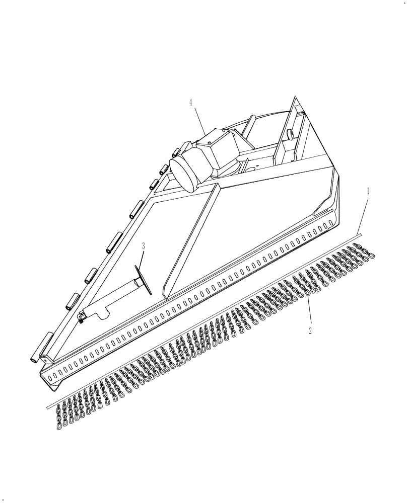 Схема запчастей Case IH 717721456 - (006) - CHAIN GUARD - WING FRONT LEFT & RIGHT (08) - SHEET METAL