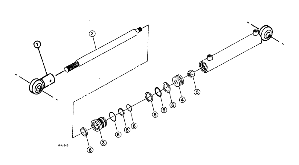 Схема запчастей Case IH SPX3185 - (154) - CYLINDERS, INNER BOOM FOLD, 60 AND 75 BOOM (35) - HYDRAULIC SYSTEMS