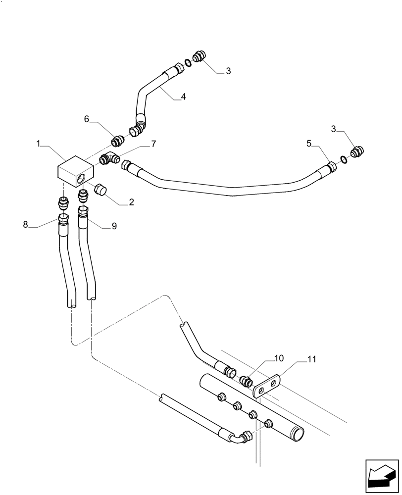 Схема запчастей Case IH A8800 - (35.310.AF[14]) - HYDRAULIC BLOCK - MY2012 (35) - HYDRAULIC SYSTEMS