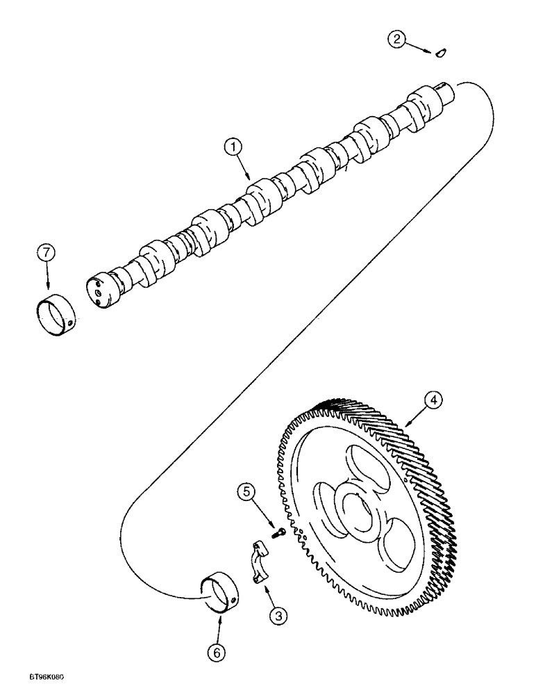 Схема запчастей Case IH 6591TA - (2-34) - CAMSHAFT, 6T-590 AND 6TA-590 EMISSIONS CERTIFIED ENGINE 
