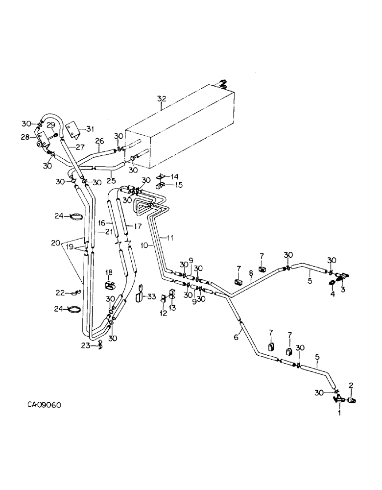 Схема запчастей Case IH 7288 - (13-22) - SUPERSTRUCTURE, HEATER AND CONNECTIONS (05) - SUPERSTRUCTURE