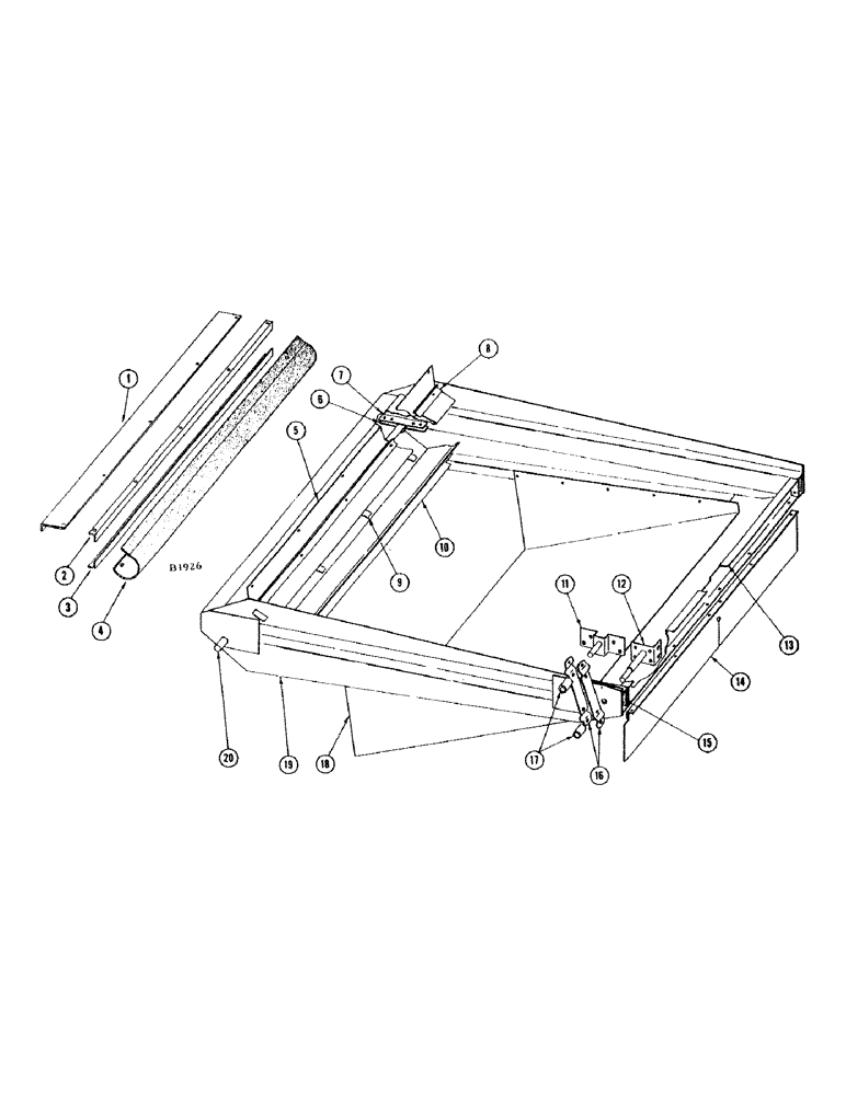 Схема запчастей Case IH 1010 - (154) - SHOE (74) - CLEANING