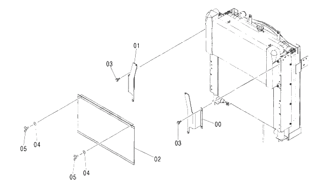 Схема запчастей Hitachi ZX250LCH-3G - 010 INTER COOLER NET 01 UPPERSTRUCTURE