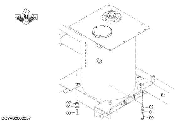 Схема запчастей Hitachi ZX330LC-5G - 008 OIL TANK PARTS SUPPORT 03 HYDRAULIC SYSTEM