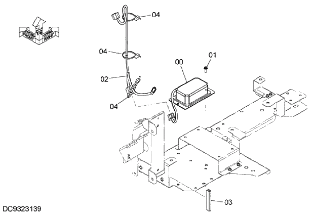 Схема запчастей Hitachi ZX280LC-5G - 016 POWER UNIT (12V) 09 FLOOR PARTS