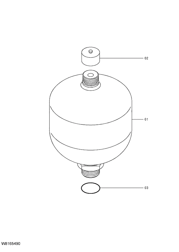 Схема запчастей Hitachi ZW220 - 330_ACCUMULATOR (000101-004999, 005101-). 06 OTHERS