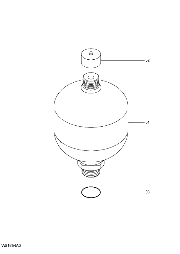 Схема запчастей Hitachi ZW220 - 331_ACCUMULATOR (000101-004999, 005101-). 06 OTHERS