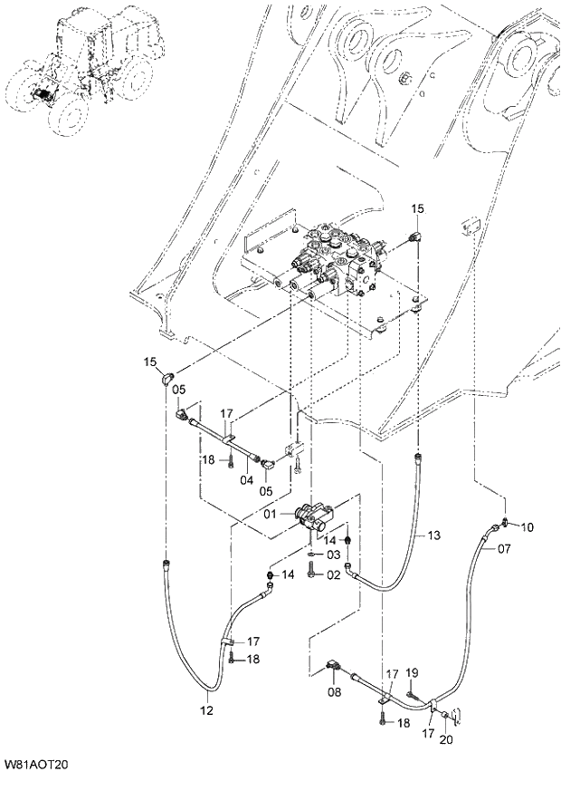 Схема запчастей Hitachi ZW250 - 236_QUICK COUPLER PARTS(2) 6CH,H3H,HCH,HEH,HSH (OTC002) (000101-004999, 005101-009999). 07 LOADER ATTACHMENT
