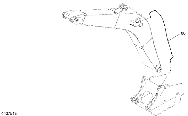 Схема запчастей Hitachi ZX240-5G - 009 BOOM LIGHT HARNESS 07 ELECTRIC SYSTEM