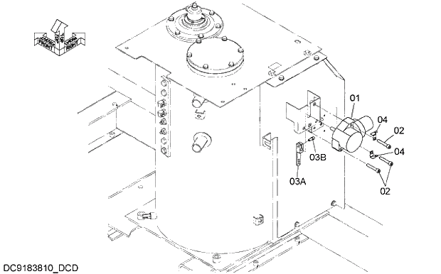Схема запчастей Hitachi ZX250K-5G - 012 ENGINE CONTROL MOTOR 07 ELECTRIC SYSTEM