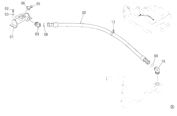 Схема запчастей Hitachi ZX450LC - 034 HOSE RUPTURE VALVE PIPING (BOOM)(1) (450,H,MT,MTH 010001-460 050001-). 03 BACKHOE ATTACHMENTS