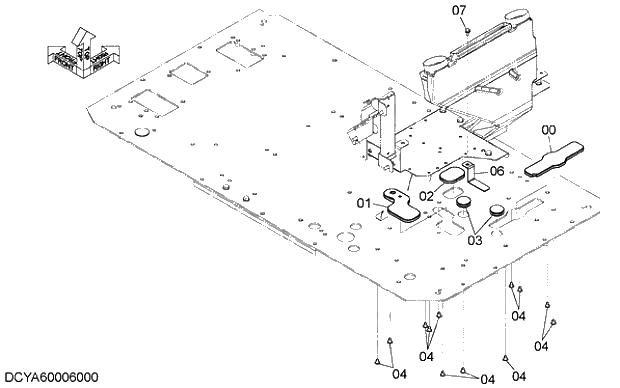 Схема запчастей Hitachi ZX350LCK-5G - 012 WITHOUT AIR-CONDITIONER PARTS 10 AIR CONDITIONER