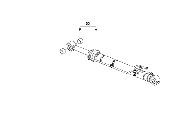 Схема запчастей Hitachi ZX350LCK-3G - 011 ARM CYLINDER 03 FRONT-END ATTACHMENTS