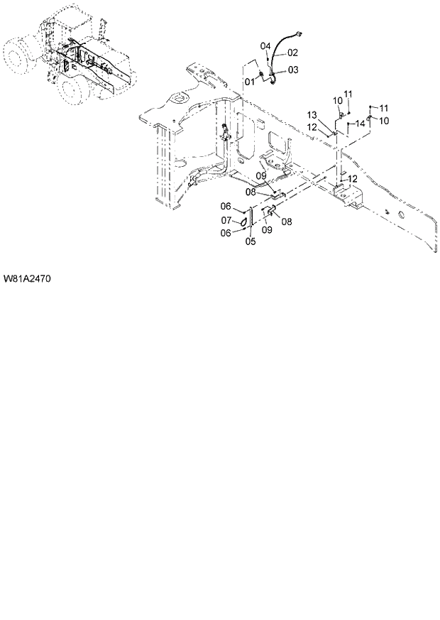 Схема запчастей Hitachi ZW250 - 125_ELECTRICAL PARTS(REAR)(2) (000101-004999, 005101-). 05 ELECTRICAL SYSTEM