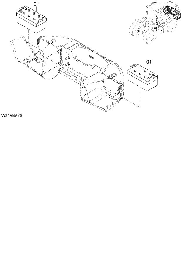 Схема запчастей Hitachi ZW250 - 133_LARGE CAPACITY BATTERY(BA002) (000101-004999, 005101-). 05 ELECTRICAL SYSTEM