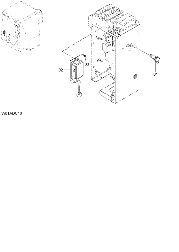Схема запчастей Hitachi ZW250 - 146_12V POWER UNIT(DC12V) (000101-004999, 005101-). 05 ELECTRICAL SYSTEM