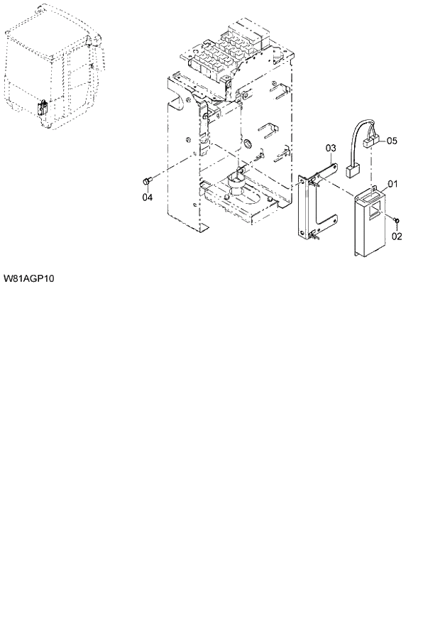 Схема запчастей Hitachi ZW250 - 147_GPS UNIT H3H,HCH,HSH,HXH (GPS) (000101-004999, 005101-). 05 ELECTRICAL SYSTEM