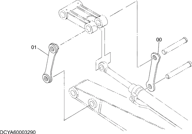 Схема запчастей Hitachi ZX470R-5G - 016 B LINK (REINFORCED) 14 FRONT-END ATTACHMENTS
