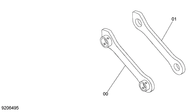 Схема запчастей Hitachi ZX280-5G - 008 B LINK 12 FRONT-END ATTACHMENTS