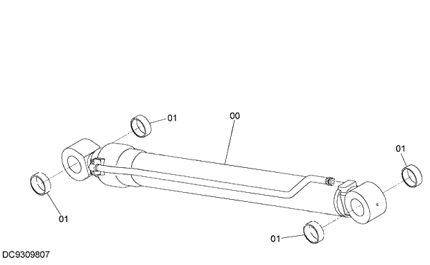 Схема запчастей Hitachi ZX280-5G - 024 ARM CYLINDER 12 FRONT-END ATTACHMENTS