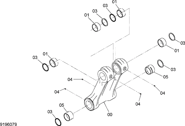 Схема запчастей Hitachi ZX210LCK-5G - 006 A LINK 12 FRONT-END ATTACHMENTS