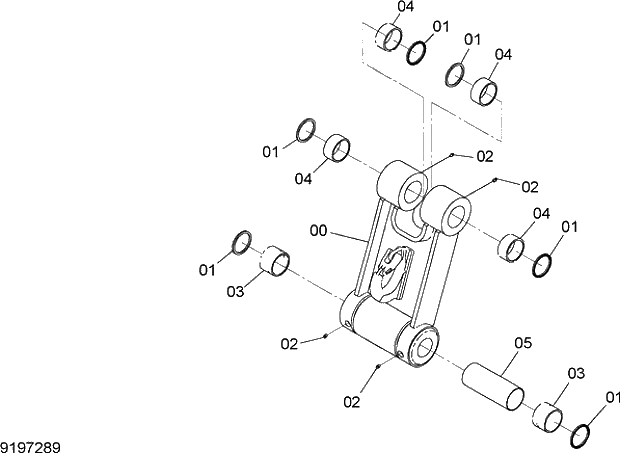 Схема запчастей Hitachi ZX210H-5G - 007 A LINK (WITH HOOK) 12 FRONT-END ATTACHMENTS
