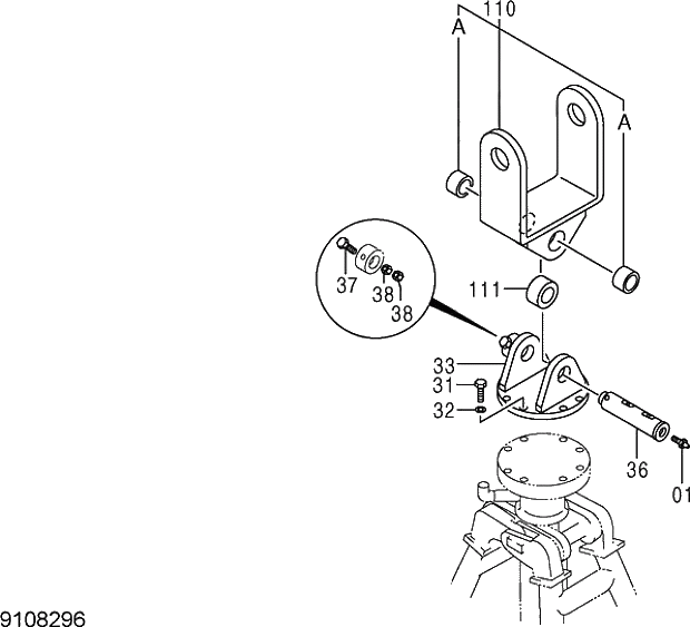 Схема запчастей Hitachi ZX210LCK-5G - 025 CLAMSHELL BUCKET (3) 12 FRONT-END ATTACHMENTS