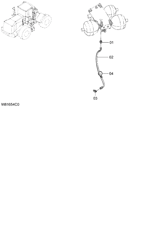 Схема запчастей Hitachi ZW220 - 216_PARKING BRAKE 6CG,HCG,HEG (005101-009999). 06 HYDRAULIC SYSTEM