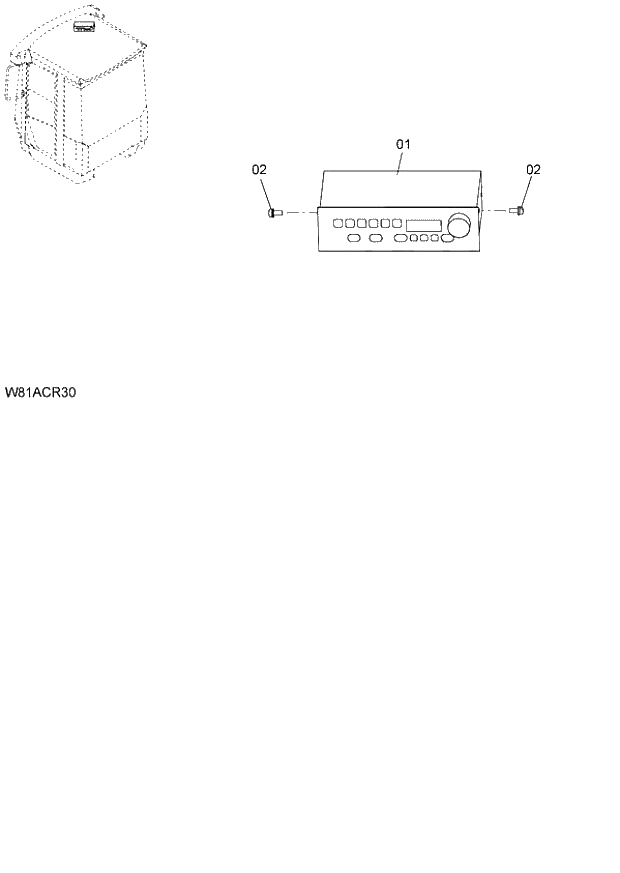 Схема запчастей Hitachi ZW250 - 088_RADIO 6CH,H3H,HEH,HSH,HXH (CRD004) (000101-004999, 005101-). 04 CAB