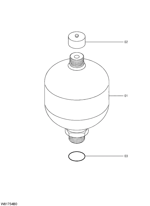 Схема запчастей Hitachi ZW310A - 003 ACCUMULATOR. 06 OTHERS
