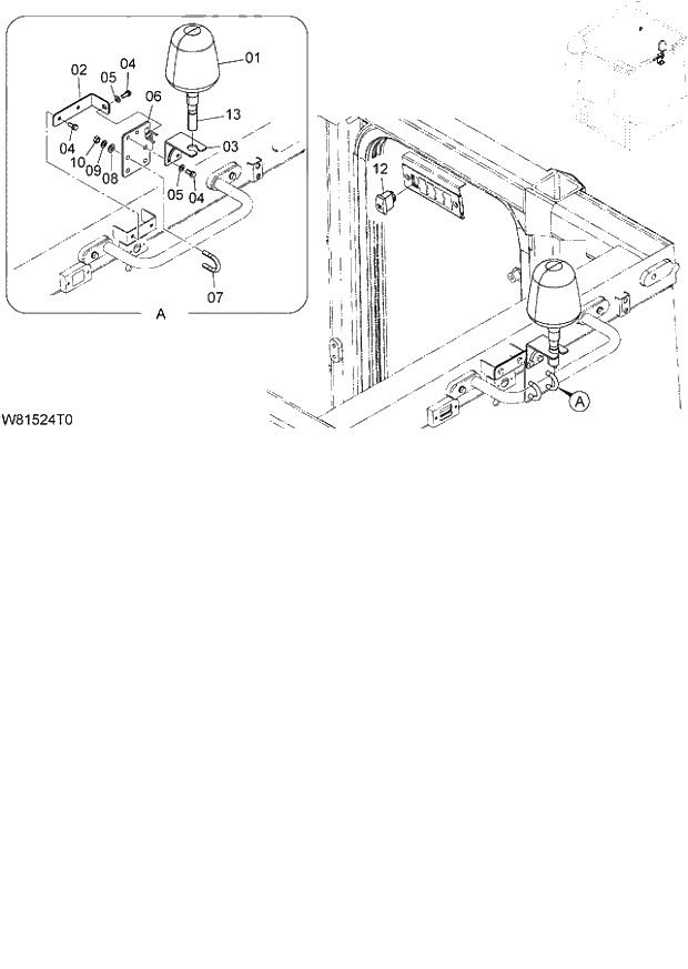 Схема запчастей Hitachi ZW180 - 146 ROTARY BEACON (H3F,HPF) (RLR001) (000101-004999). 05 ELECTRICAL SYSTEM