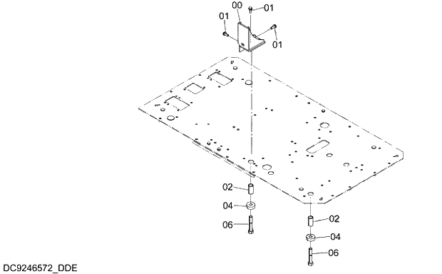 Схема запчастей Hitachi ZX330LC-5G - 023 ANCHOR BOLT 08 CAB