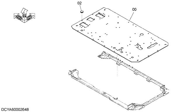 Схема запчастей Hitachi ZX470LCR-5G - 015 FLOOR PLATE 11 FLOOR PARTS