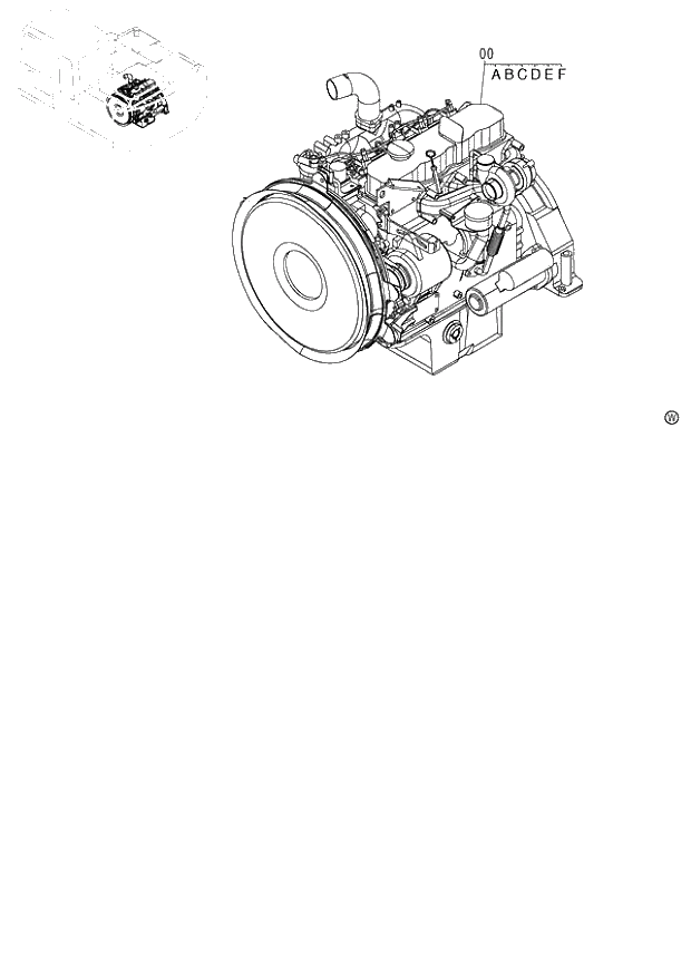 Схема запчастей Hitachi ZX120-E - 009_ENGINE (060001-). 01 UPPERSTRUCTURE