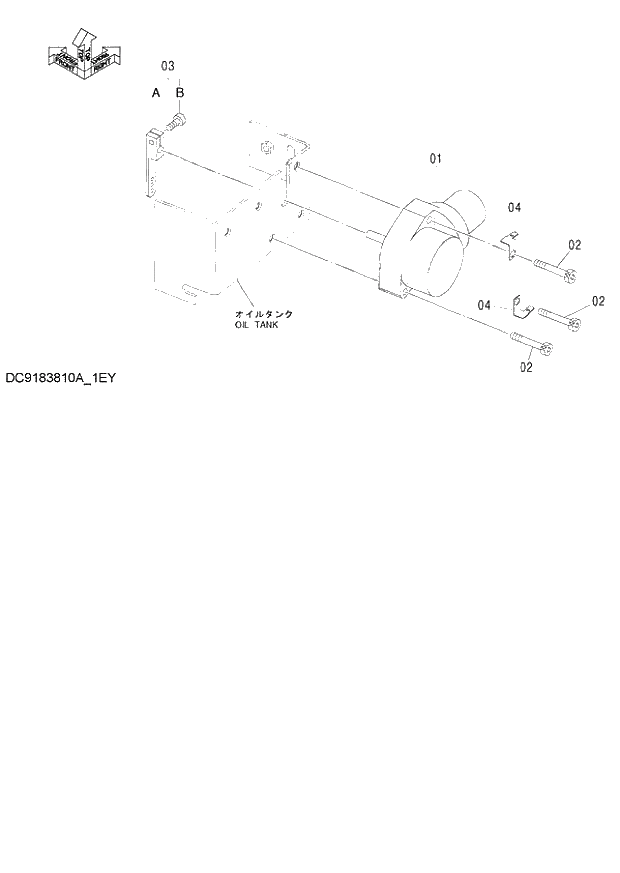 Схема запчастей Hitachi ZX120 - 052_ENGINE CONTROL MOTOR (AUTO. ENGINE CONTROL) (060001-). 01 UPPERSTRUCTURE
