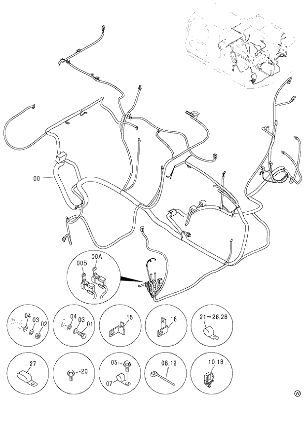 Схема запчастей Hitachi ZX120-E - 089_ELECTRIC PARTS (C) (060001-). 01 UPPERSTRUCTURE