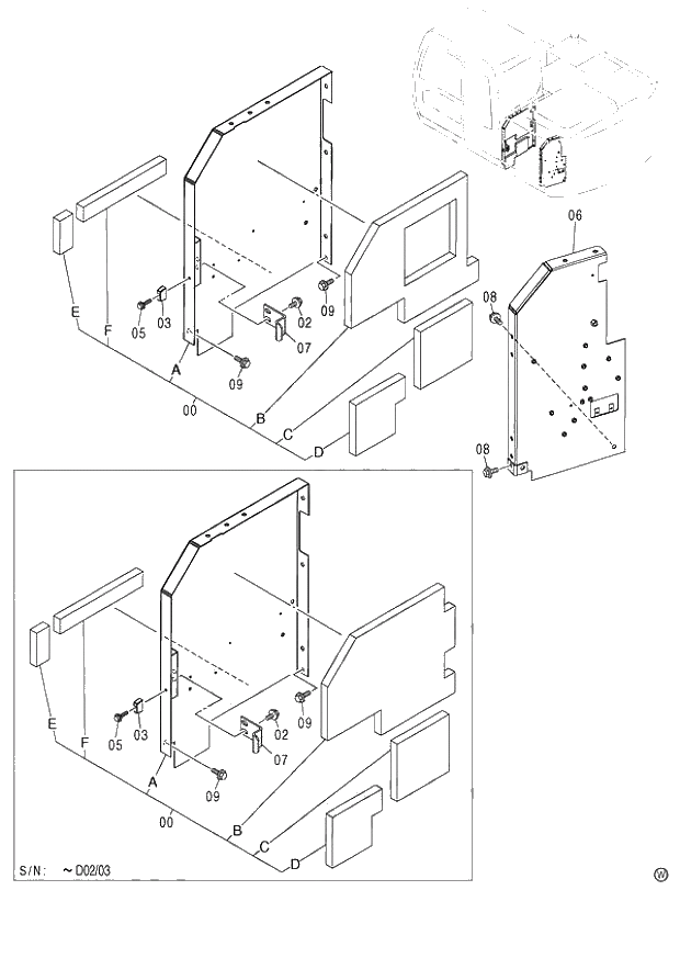 Схема запчастей Hitachi ZX120 - 188_COVER (1) (060001-). 01 UPPERSTRUCTURE