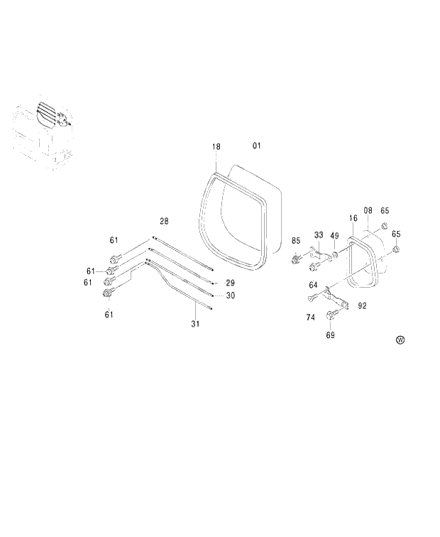 Схема запчастей Hitachi ZX450LC - 023 CAB (5) 450,MT (010001-). 01 UPPERSTRUCTURE