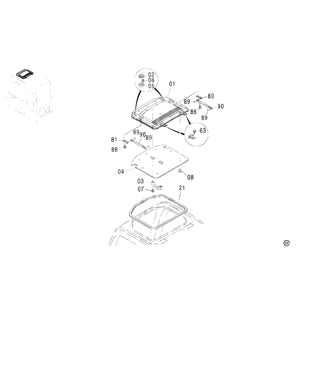 Схема запчастей Hitachi ZX480MTH - 025 CAB (6) 450,MT (010001-). 01 UPPERSTRUCTURE