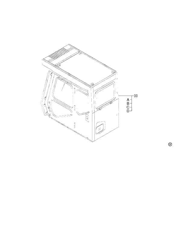 Схема запчастей Hitachi ZX450LC - 035 CAB H,MTH (010001-). 01 UPPERSTRUCTURE
