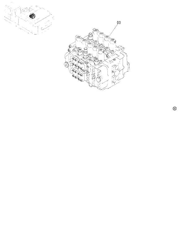 Схема запчастей Hitachi ZX480MT - 049 CONTROL VALVE (450,H,MT,MTH 010001-460 050001-). 01 UPPERSTRUCTURE